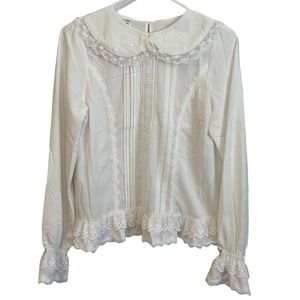 DevilInspired Medium White Long Sleeve Lolita Blouse
